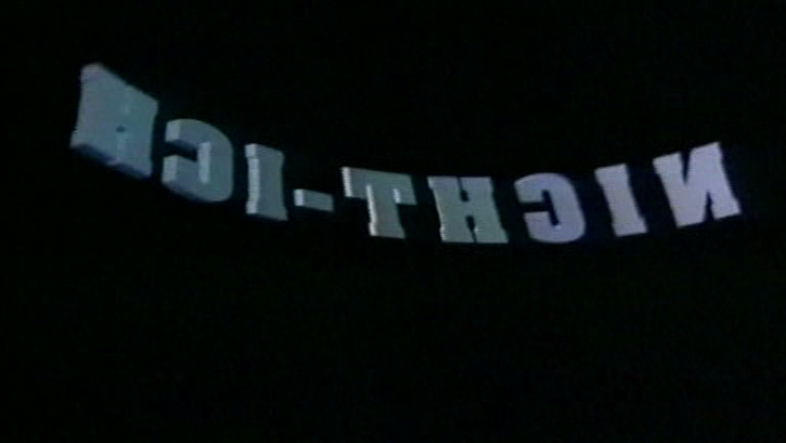 Filmstill from an A-CLIP: A black picture with the words "Not-me" in silver.