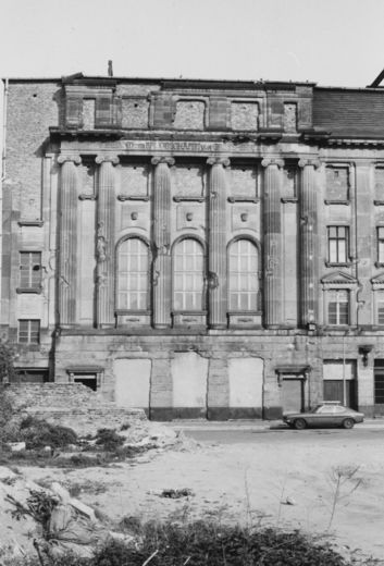 The façade of the Hansa Studio in Köthener Strasse in the 1970s