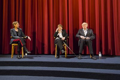 Erika und Ulrich Gregor in conversation with Cristina Nord at the Delphi cinema.