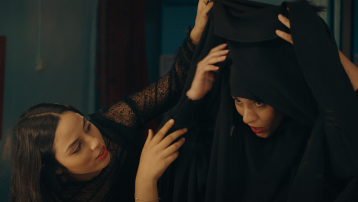 Film still from LES FILLES D