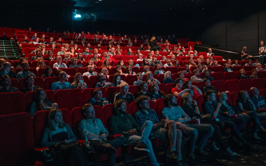 People in a cinema