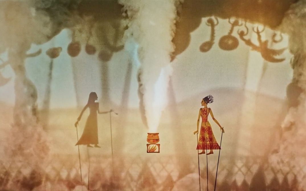 Filmstill from IN THE NAME OF SCHEHERAZADE ODER DER ERSTE BIERGARTEN IN TEHERAN