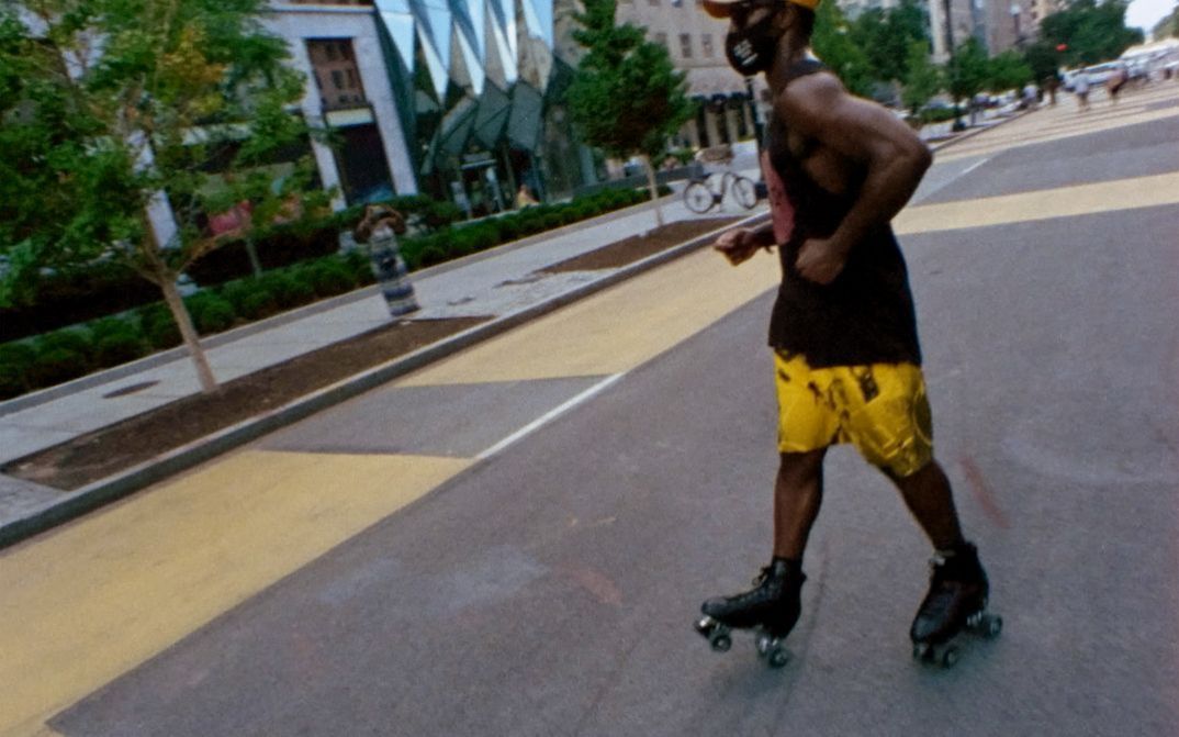 Film still from Kevin Jerome Everson’s film “May June July ”.