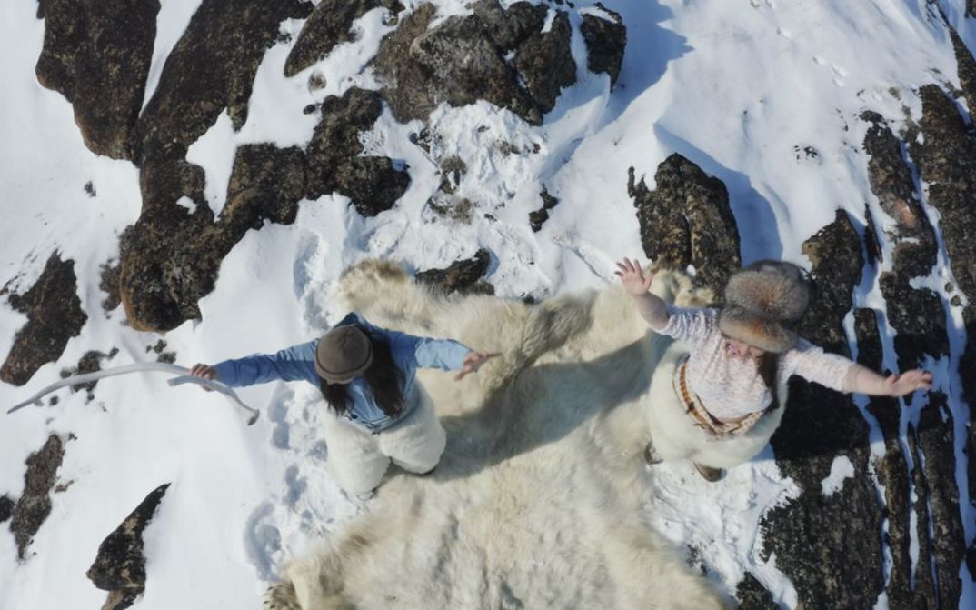 Film still from Laakkuluk Williamson Bathory’s "Tartupaluk (Prototype)". Bird