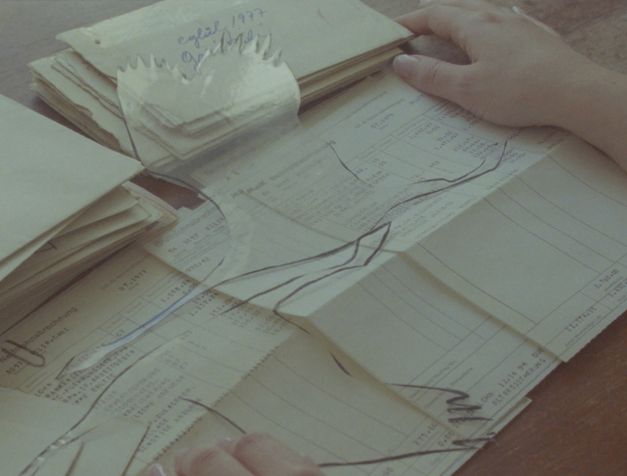 Film still from Cana Bilir-Meier’s “Zwischenwelt (In Between Worlds)”. A person
