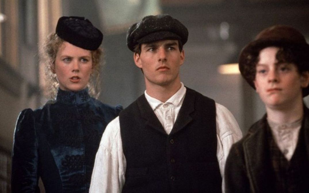 Film still from FAR AND AWAY: Nicole Kidman and Tom Cruise.