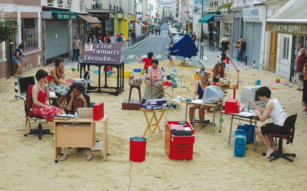 Film still from LES PLAGES D