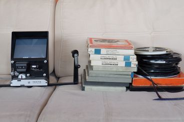 Photo of the 8mm film material used in the film "Majmouan" (Subtotals) by Mohammadreza Farzad.