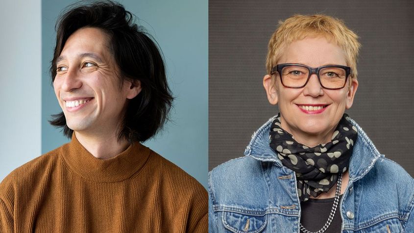 Porträts von Julian Ross und Stefanie Schulte Strathaus