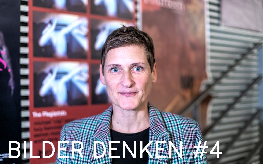 Cristina Nord im Arsenal-Kino vor einem Filmplakat