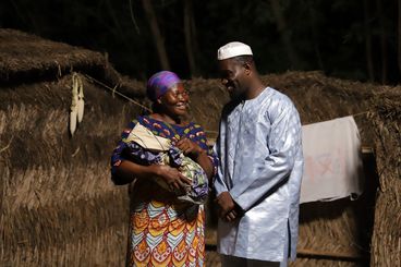 Set photos from Eric Gyamfi’s film “Certain Winds from the South”.