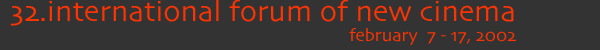 32.international forum of new cinema